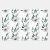 Gebärmutterblättern für die Blumenbedeckung Geschenkpapier Set (Vorderseite)