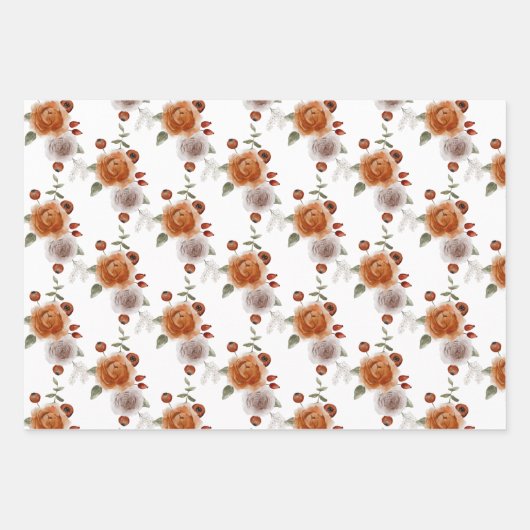 Gebärmutterblättern für die Blumenbedeckung Geschenkpapier Set (Vorderseite 2)