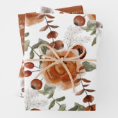 Gebärmutterblättern für die Blumenbedeckung Geschenkpapier Set (Beispiel)