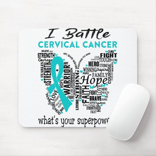 Gebärmutterhalskrebs-Aufklärungsmonat Mousepad (Mit Mouse)