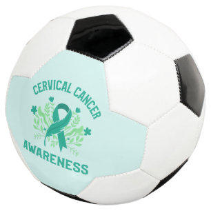 Gebärmutterhalskrebs-Bewusstsein Blumenkohl Aquama Fußball