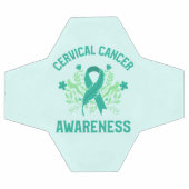 Gebärmutterhalskrebs-Bewusstsein Blumenkohl Aquama Fußball (Flach)