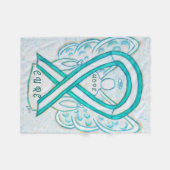 Gebärmutterhalskrebs Fleecedecke (Vorderseite (Horizontal))