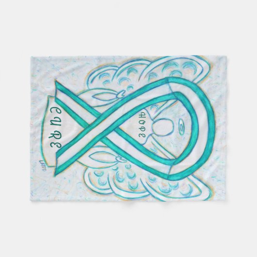 Gebärmutterhalskrebs Fleecedecke (Vorderseite (Horizontal))