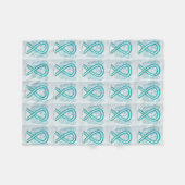 Gebärmutterhalskrebs Fleecedecke (Vorderseite (Horizontal))