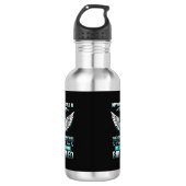 Gebärmutterhalskrebs Frauen Edelstahlflasche (Vorderseite)