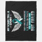 Gebärmutterhalskrebs Frauen Fleecedecke (Vorderseite)