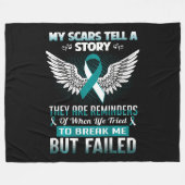 Gebärmutterhalskrebs Frauen Fleecedecke (Vorderseite (Horizontal))