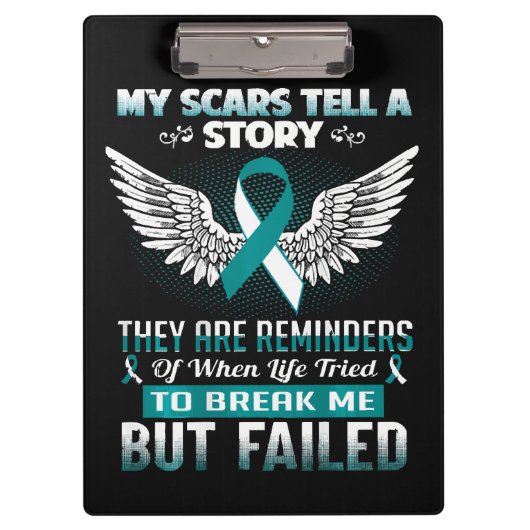 Gebärmutterhalskrebs Frauen Klemmbrett (Vorderseite)