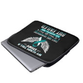 Gebärmutterhalskrebs Frauen Laptopschutzhülle (Vorne Knopf)
