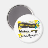 Gebärmutterhalskrebs im Bau Magnet (Vorderseite/Rückseite)