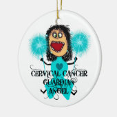 Gebärmutterhalskrebs Keramik Ornament (Links)
