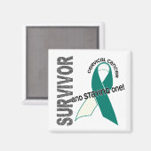 Gebärmutterhalskrebs Magnet (Vorderseite/Rückseite)