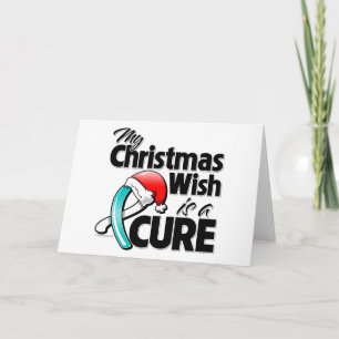 Gebärmutterhalskrebs Mein Weihnachtswunsch ist ein Feiertagskarte