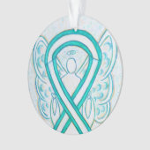 Gebärmutterhalskrebs Ornament (Vorderseite)