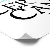 Gebärmutterhalskrebs Poster (Ecke)