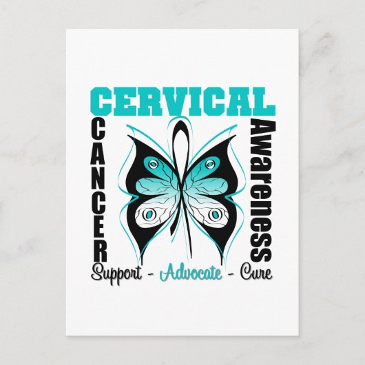 Gebärmutterhalskrebs Postkarte (Vorderseite)