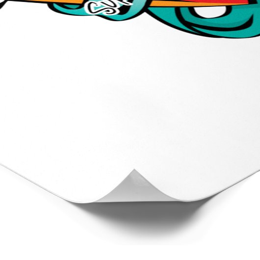 Gebärmutterhalskrebs Tattoo Herz Poster (Ecke)