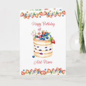 Gebärmutterhalskuchen Personalisiert Karte (Vorderseite)