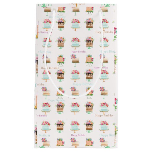 Gebärmutterhalskuchen Wasserfarbe Kleine Geschenkt Geschenktüte (Vorderseite)