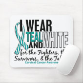 GEBÄRMUTTERkrebs aquamarines Weiß für Mousepad (Mit Mouse)