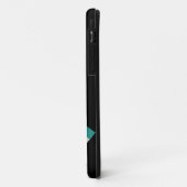 Gebärmutterkrebs-aquamarines weißes Band 3 Case-Mate iPhone Hülle (Hinten/Links)