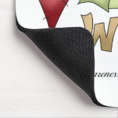 Gebärmutterkrebs-Bewusstsein Mousepad (Ecke)