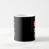 Gebärmutterkrebs-Bewusstsein Pfirsichband Endometr Kaffeetasse (Mittel)
