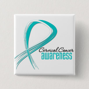Gebärmutterkrebs-Bewusstseins-Schmutz-Band Button