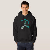 Gebärmutterkrebs bin ich ein Überlebender Hoodie (Vorne ganz)