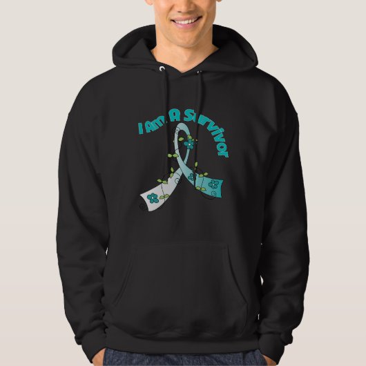 Gebärmutterkrebs bin ich ein Überlebender Hoodie (Vorderseite)