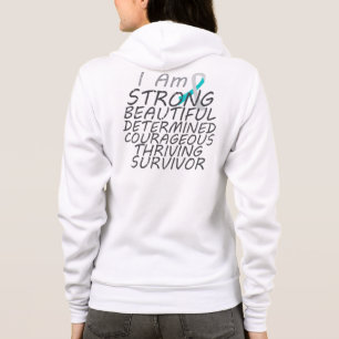 Gebärmutterkrebs bin ich starker Überlebender Hoodie