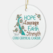 Gebärmutterkrebs der keramik ornament (Links)