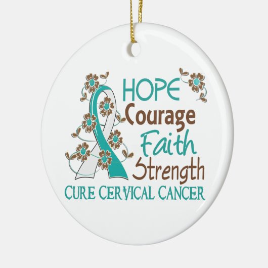Gebärmutterkrebs der keramik ornament (Links)