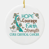 Gebärmutterkrebs der keramik ornament (Hinten)