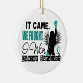 Gebärmutterkrebs des Überlebend-22 Keramikornament (Rechts)