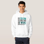 Gebärmutterkrebs des Überlebend-4 Hoodie (Vorne ganz)