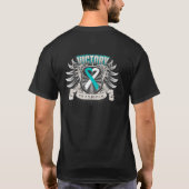 Gebärmutterkrebs-Sieg T-Shirt (Rückseite)