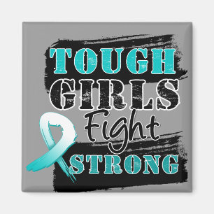 Gebärmutterkrebs-starke Mädchen kämpfen starkes Magnet