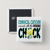 Gebärmutterkrebs verwirrt mit dem falschen Küken Button (Vorne & Hinten)