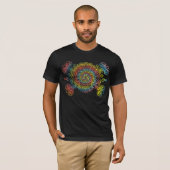 Gebatikter Zuckerschädel T-Shirt (Vorne ganz)