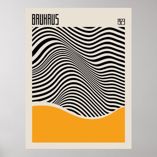 Gebäude 1923 | Retrodesign | Gelbes Poster (Vorne)