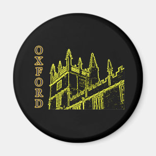 Gebäude 1986 Oxfords England windt sich Gelb Magnet