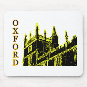 Gebäude 1986 Oxfords England windt sich Gelb Mousepad