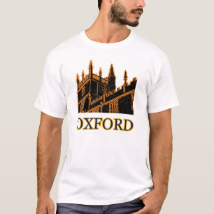 Gebäude 1986 Oxfords England windt sich Orange T-Shirt