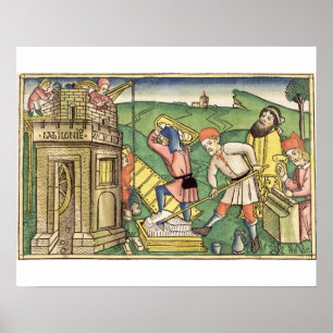 Gebäude 1-9 der Genese-11 der Turm von Babel, Von Poster