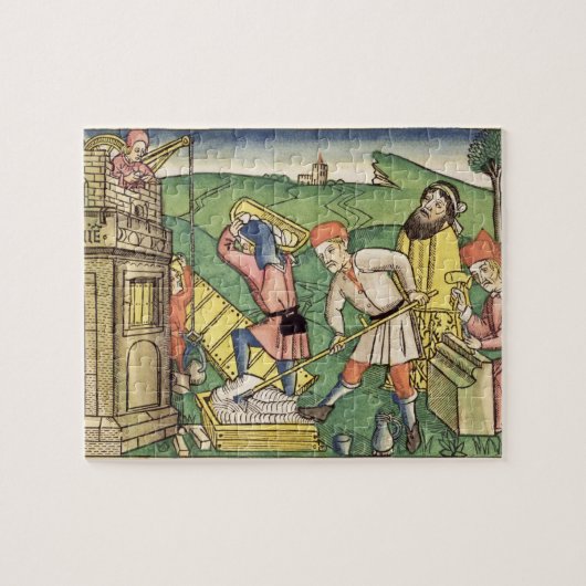 Gebäude 1-9 der Genese-11 der Turm von Babel, Von Puzzle (Horizontal)