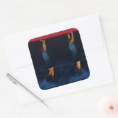 Gebäude 2010 quadratischer aufkleber (Umschlag)