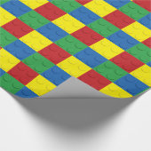 Gebäude 4 Farben Geschenkpapier (Ecke)