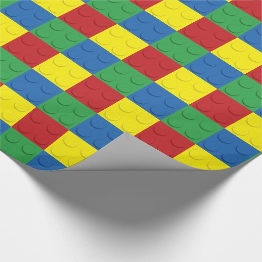 Gebäude 4 Farben Geschenkpapier (Ecke)